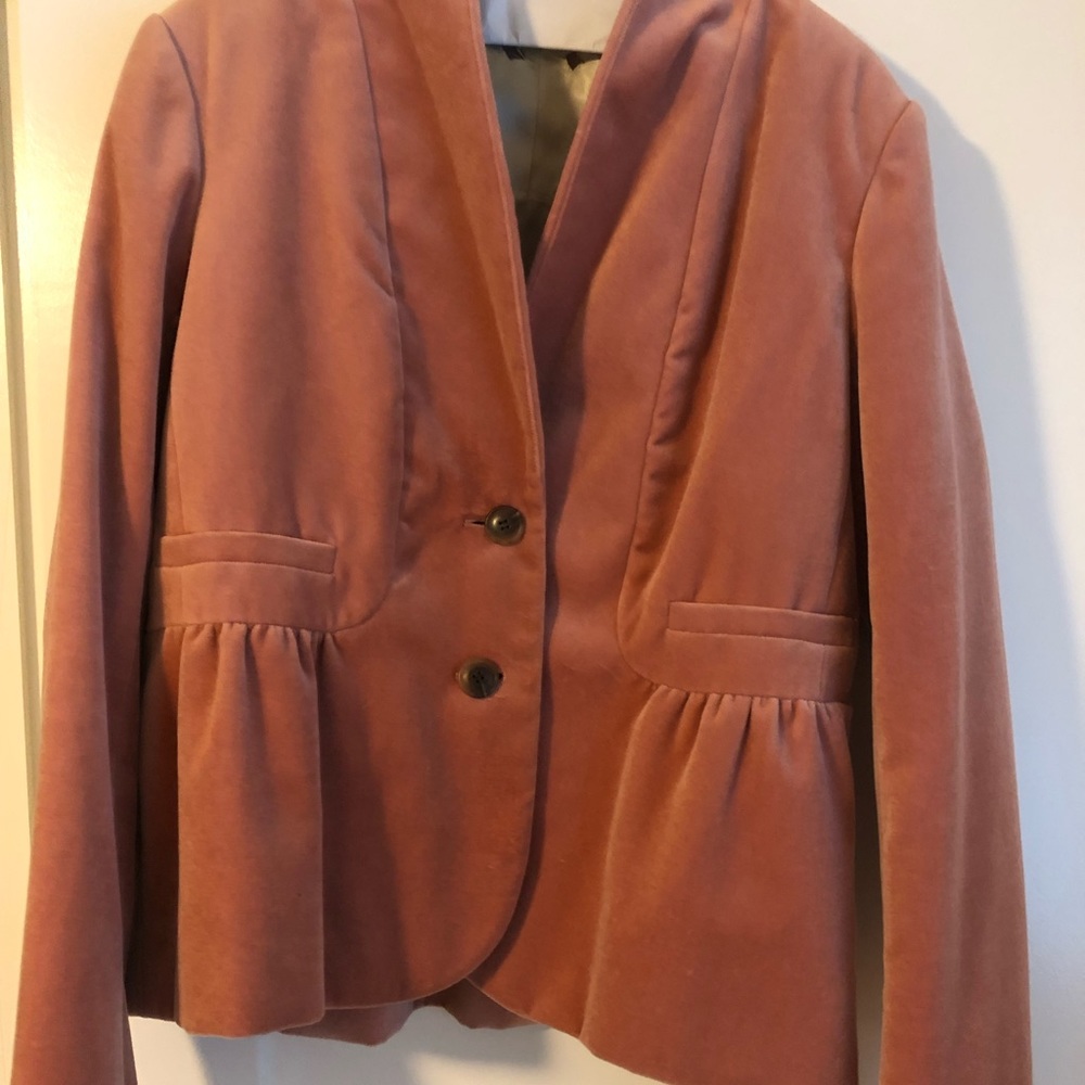 J crew velvet blazer